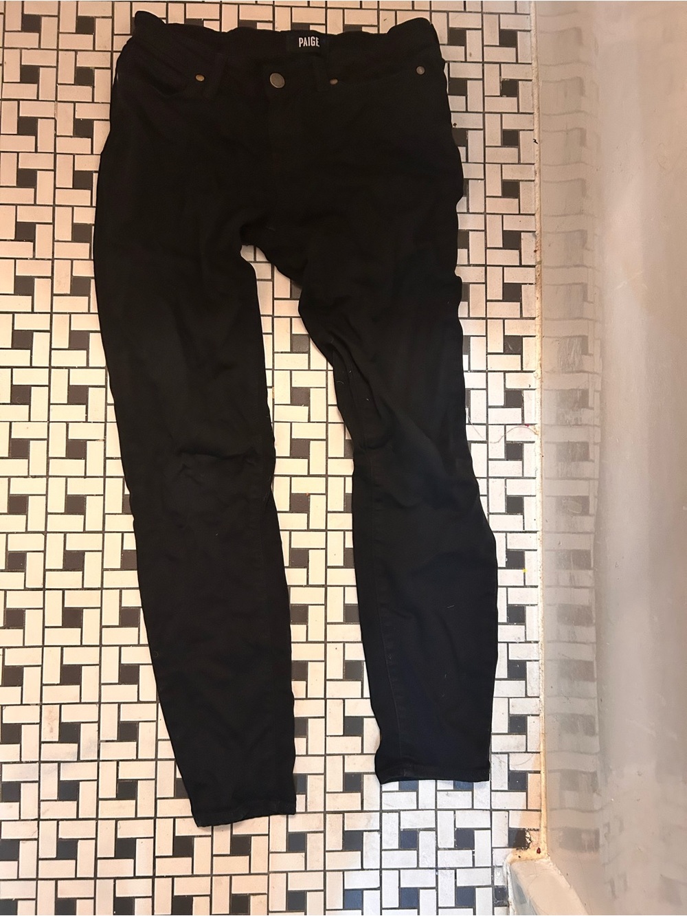 PAIGE Women's verdugo ankle Black Skinny Jeans